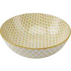 Gifi Saladier en porcelaine motif graphique coloré x2| Vaisselle Et Accessoires De Table
