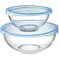 Vaisselle Et Accessoires De Table<Gifi Saladier en verre avec couvercle x 2
