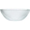 Gifi Saladier en verre effet relief Ø26cm| Vaisselle Et Accessoires De Table