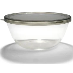 Gifi Saladier en verre 4L avec couvercle en plastique| Vaisselle Et Accessoires De Table