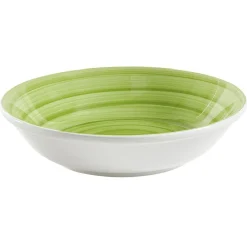 Gifi Saladier faïence déco spirale Ø25 cm| Vaisselle Et Accessoires De Table