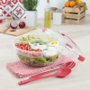 Vaisselle Et Accessoires De Table<Gifi Saladier fraîcheur multicompartiments transparent et rouge