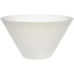 Gifi Saladier plastique blanc translucide Ø28xH10 cm| Vaisselle Et Accessoires De Table