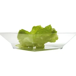 Gifi Saladier plastique carré transparent 22x22xH6,2 cm x12| Vaisselle Et Accessoires De Table