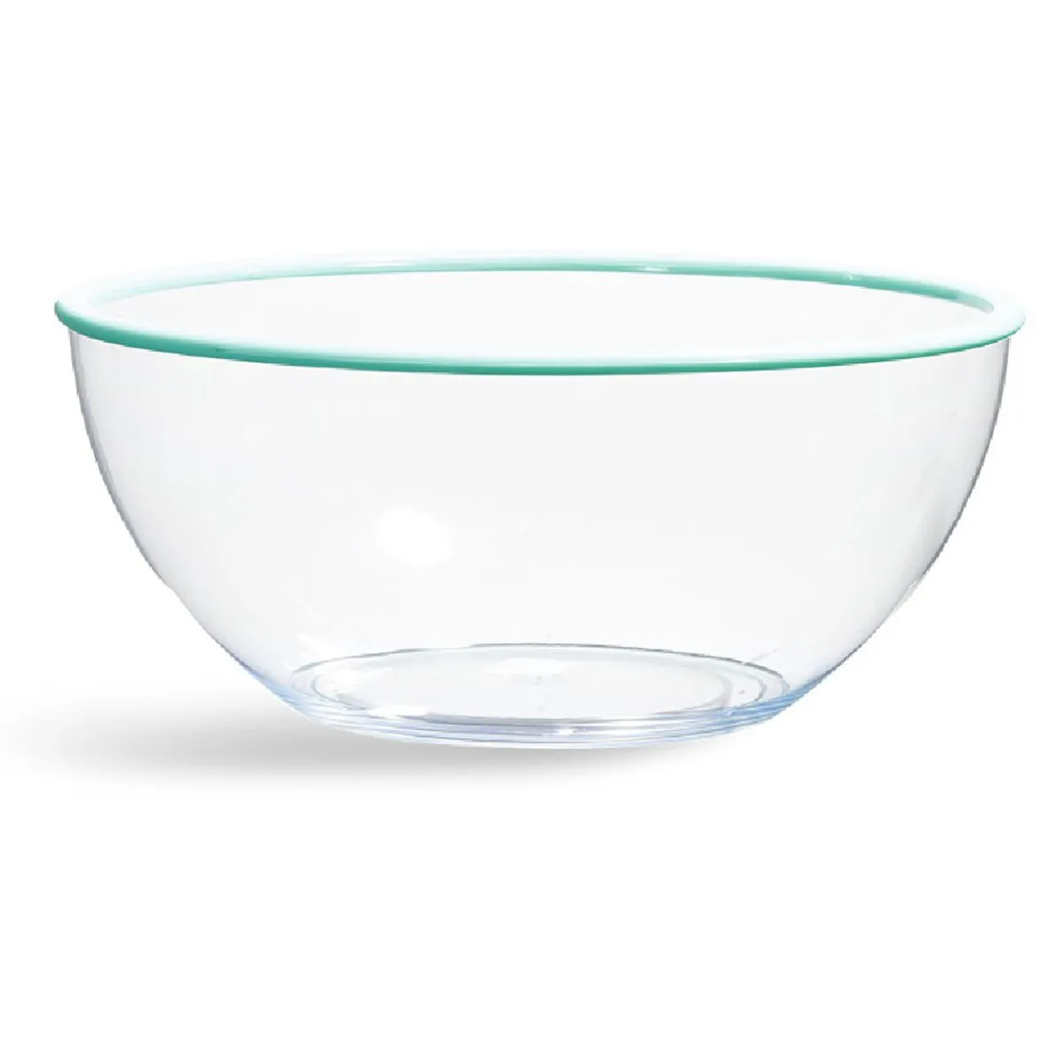 Gifi Saladier transparent au bord coloré| Vaisselle Et Accessoires De Table