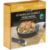 Cuisson<Gifi Sauteuse aluminium noir avec couvercle verre et poignée amovible Ø24cm