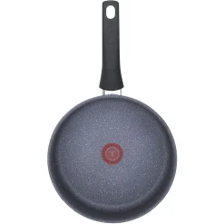 Cuisson<Gifi Sauteuse Tefal aluminium effet pierre avec couvercle Ø24cm