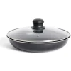 Cuisson<Gifi Sauteuse tous feux dont induction sans manche aluminium noir Ø25xH6,5cm