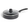 Cuisson<Gifi Sauteuse tous feux sauf induction aluminium noir Ø24cm