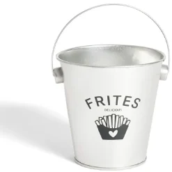Vaisselle Et Accessoires De Table<Gifi Seau à frites avec anse étain et inox gris Ø10,5xH7,5cm