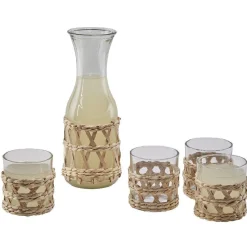Vaisselle Et Accessoires De Table<Gifi Service à boisson verre osier tressé naturel