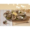 Préparation Culinaire<Gifi Service à huîtres argenté inox 6 plats 6 fourchettes