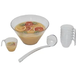 Gifi Service à punch en plastique transparent| Vaisselle Et Accessoires De Table
