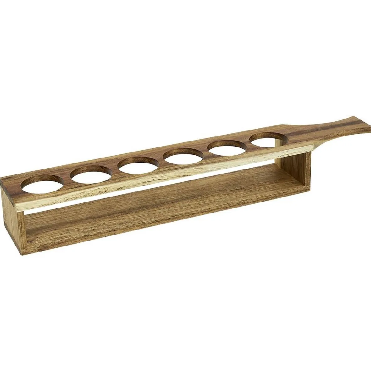 Gifi Service à shooter 6 verres avec support bois| Vaisselle Et Accessoires De Table