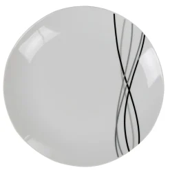 Gifi Service à vaisselle 12 pièces porcelaine blanche| Vaisselle Et Accessoires De Table