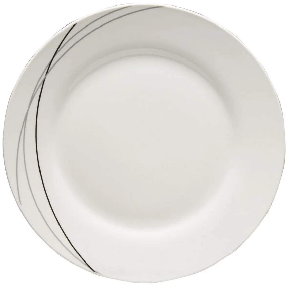 Vaisselle Et Accessoires De Table<Gifi Service à vaisselle blanc lignes courbées noires et grises 8 pièces