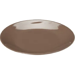 Gifi Service à vaisselle marron en faïence 18 pièces| Vaisselle Et Accessoires De Table