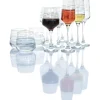 Gifi Service à verre transparent avec inscriptions phrases x12| Vaisselle Et Accessoires De Table