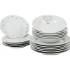 Gifi Service de table assiettes motif coeurs| Vaisselle Et Accessoires De Table