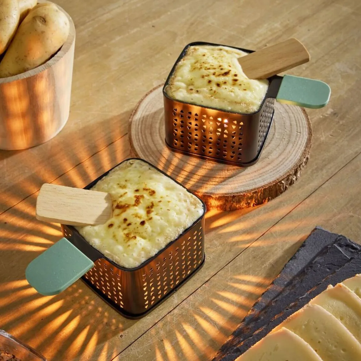 Petit Électroménager<Gifi Service raclette à la bougie pour 2 personnes