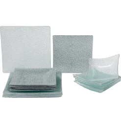 Gifi Service vaisselle carré 18 pièces| Vaisselle Et Accessoires De Table