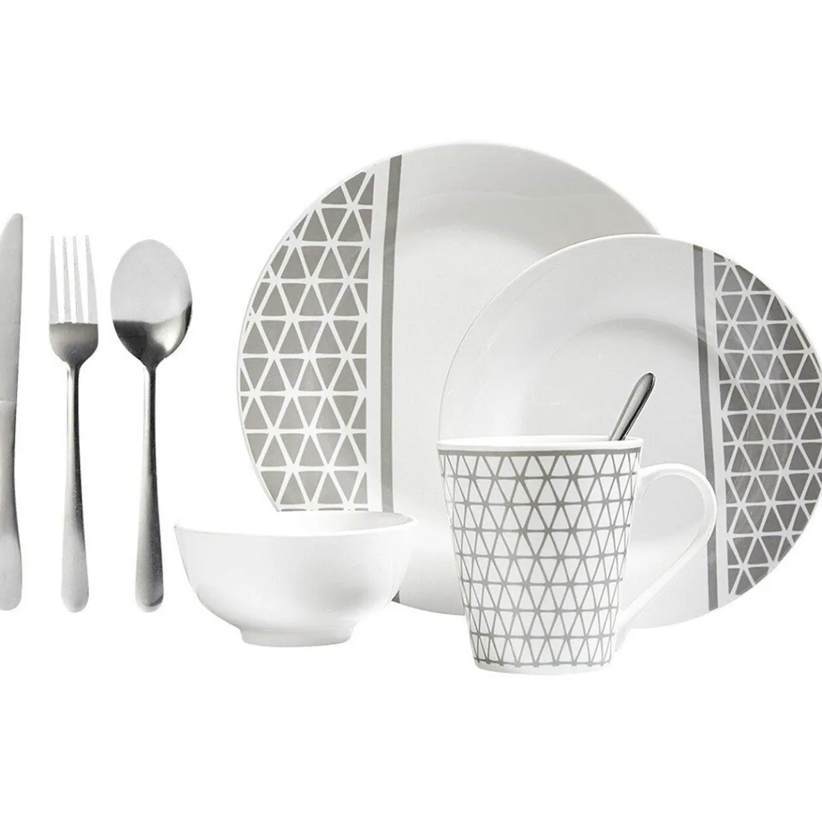 Gifi Service vaisselle en porcelaine 32 pièces| Vaisselle Et Accessoires De Table