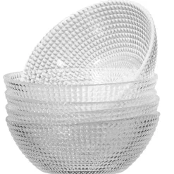 Gifi Service vaisselle en verre transparent| Vaisselle Et Accessoires De Table