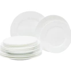 Gifi Service vaisselle Luminarc verre blanc 18 pièces| Vaisselle Et Accessoires De Table