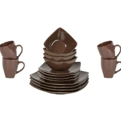 Vaisselle Et Accessoires De Table<Gifi Service vaisselle marron 16 pièces