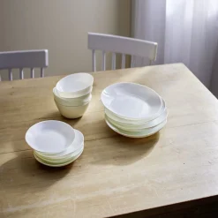 Gifi Service vaisselle opale 12 pièces| Vaisselle Et Accessoires De Table