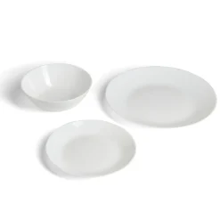 Gifi Service vaisselle opale 12 pièces| Vaisselle Et Accessoires De Table