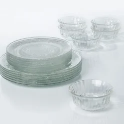 Vaisselle Et Accessoires De Table<Gifi Service vaisselle transparent 18 pièces
