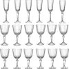 Gifi Service verre à pied Diony x 18| Vaisselle Et Accessoires De Table