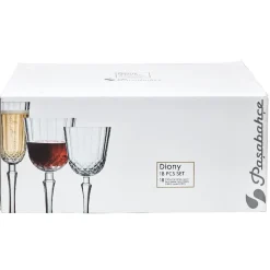 Gifi Service verre à pied Diony x 18| Vaisselle Et Accessoires De Table