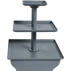 Gifi Serviteur 3 niveaux gris anthracite| Vaisselle Et Accessoires De Table