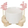 Gifi Set apéritif Aloha coupelle et pique flamant rose x 8| Vaisselle Et Accessoires De Table