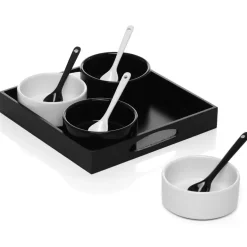 Vaisselle Et Accessoires De Table<Gifi Set apéritif noir et blanc