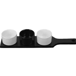 Vaisselle Et Accessoires De Table<Gifi Set apéritif noir et blanc