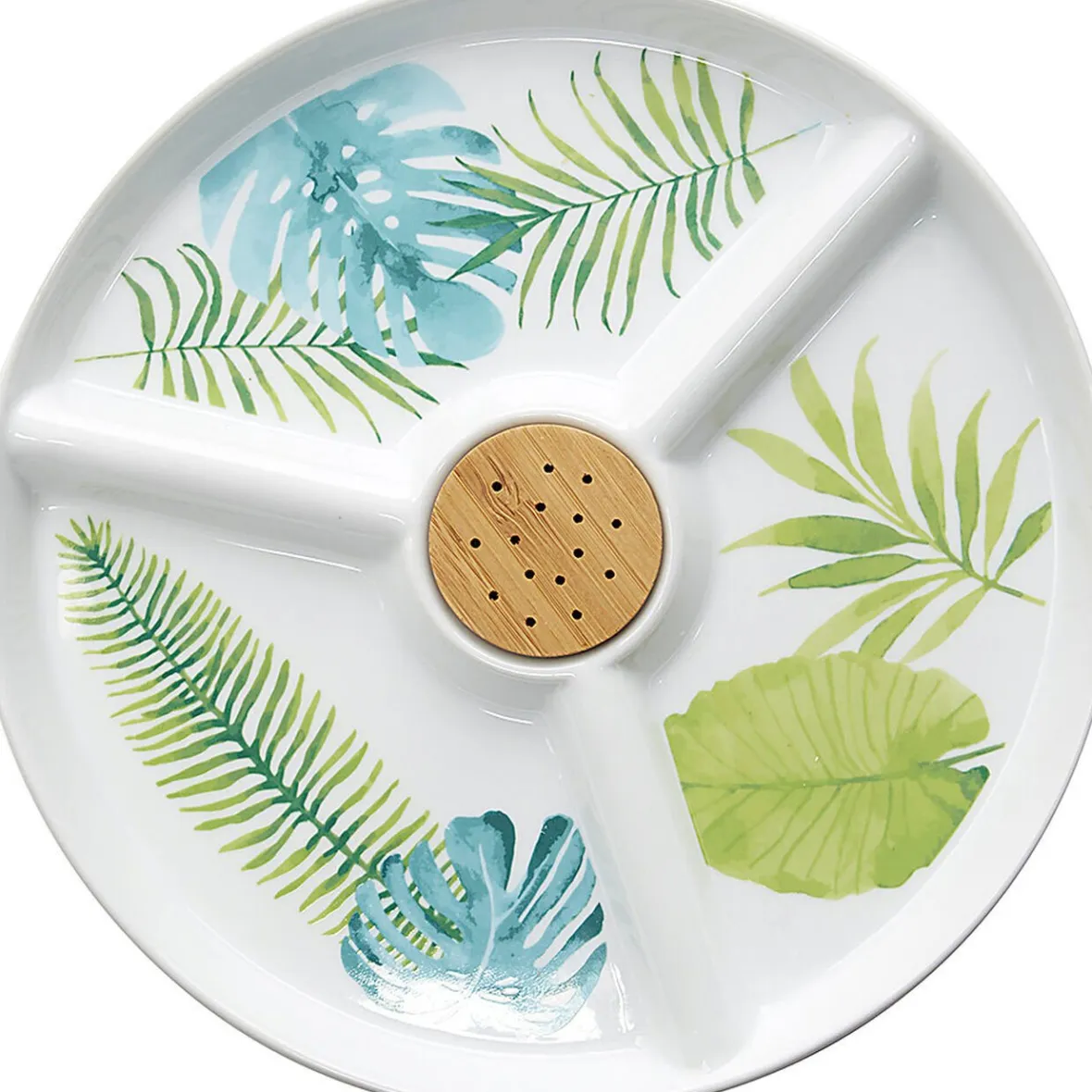 Gifi Set apéritif porcelaine design jungle| Vaisselle Et Accessoires De Table