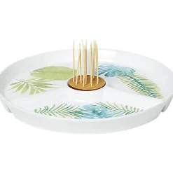 Gifi Set apéritif porcelaine design jungle| Vaisselle Et Accessoires De Table