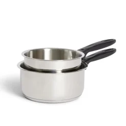 Cuisson<Gifi Set casserole inox x2 - Ø16cm et Ø18cm