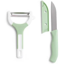 Préparation Culinaire<Gifi Set couteau et éplucheur inox et plastique - 3 modèles