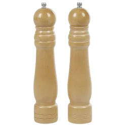 Gifi Set de 2 moulins poivre et sel en bois| Vaisselle Et Accessoires De Table