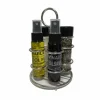 Gifi Set huile vinaigre sel poivre avec support| Vaisselle Et Accessoires De Table
