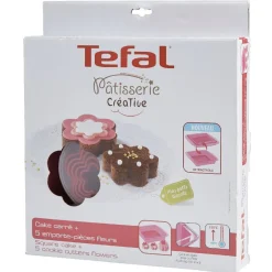 Cuisson<Gifi Set patisserie créative Téfal moule silicone emporte pièces