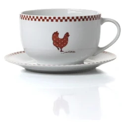 Vaisselle Et Accessoires De Table<Gifi Set petit déjeuner en porcelaine design poule