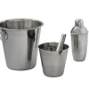Vaisselle Et Accessoires De Table<Gifi Set seau à glaces x2 avec shaker et pince inox 4 pièces
