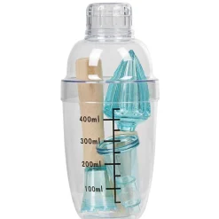 Gifi Shaker à cocktail plastique et bois| Vaisselle Et Accessoires De Table