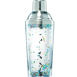 Gifi Shaker gris et transparent avec paillettes| Vaisselle Et Accessoires De Table