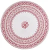 Gifi Sous assiette en plastique blanc motif Noël flocons rouge| Vaisselle Et Accessoires De Table